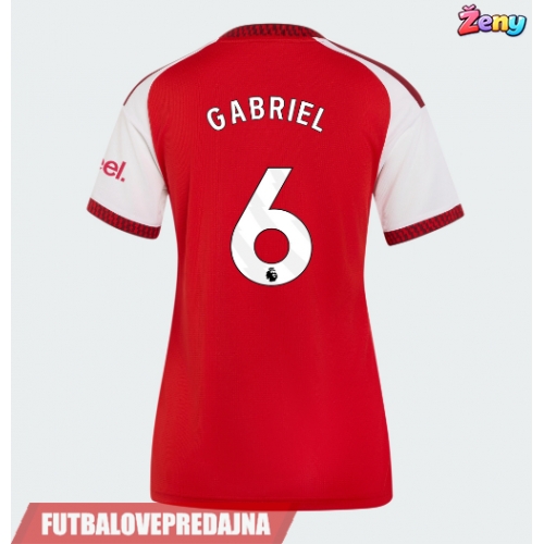 Lacne Ženy Futbalové dres Arsenal Gabriel Magalhaes #6 2026-27 Krátky Rukáv - Domáci